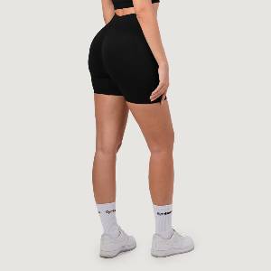 GymBeam Дамски безшевни шорти NEO Black M