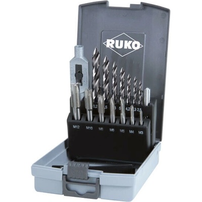 RUKO Sada ručních závitníků a vrtáků M3 - M12 HSS flowstep