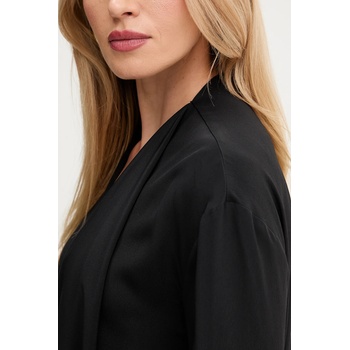 Simona Corsellini Блуза с коприна Simona Corsellini в черно с изчистен дизайн A25CPCA00801 (A25CPCA00801)