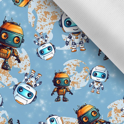 Takoy Letní pružný softshell robot oranžovo petrolejový