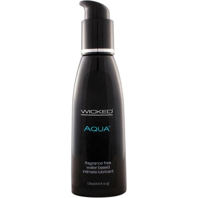 Wicked Aqua Fragrance Free Waterbased Lubricant 120 ml
