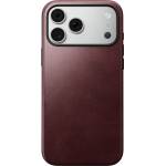 Nomad Модерен кожен калъф, бордо (Horween) - iPhone 18 Pro Max/17 Pro Max