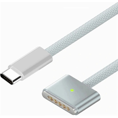 AppleKing d038 opletený nabíjecí USB-C na MagSafe 3 pro MacBook 2m modrý
