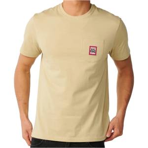 Rip Curl Мъжка тениска Rip Curl Streamline Pocket Badge Tee T-shirt - Khaki Sand (217-0615-0313)