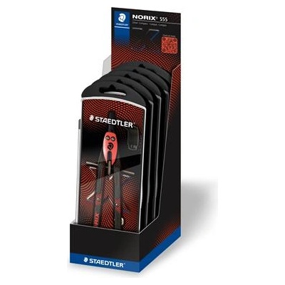 STAEDTLER Комплект за прецизно маркиране, 3 части, STAEDTLER "Norix 555", червен (555 01-24)
