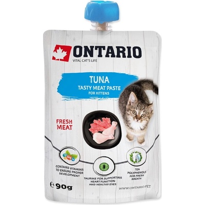 Ontario pochúťka pre mačiatka tuna fresh meat paste 90 g
