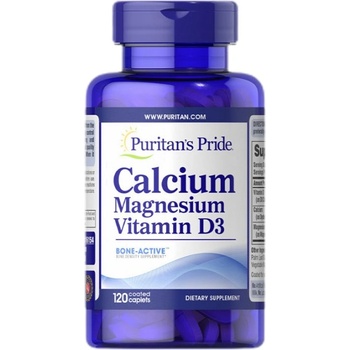 Image 1 of Puritan's Pride Calcium Magnesium with Vitamin D [120 капсули]