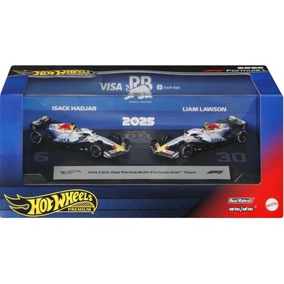 Hot Wheels Premium Formula 1 2025 Visa Cash App Racing Bulls Lawson a Hadjar 1:64