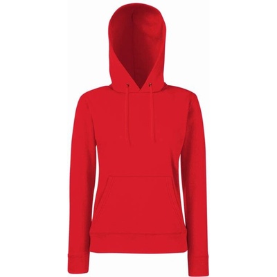 F.O.L. Classic Lady-Fit Hooded Sweat červená