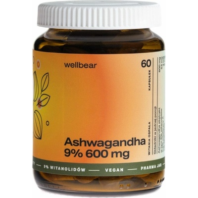 Wellbear Ashwagandha 9% 600 mg 60 kapsúl