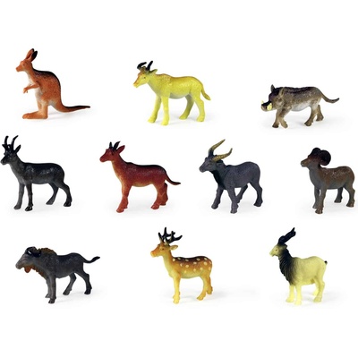 Комплект фигурки Диви животни I - 10 броя, 5 см (17ed6450d7ad)