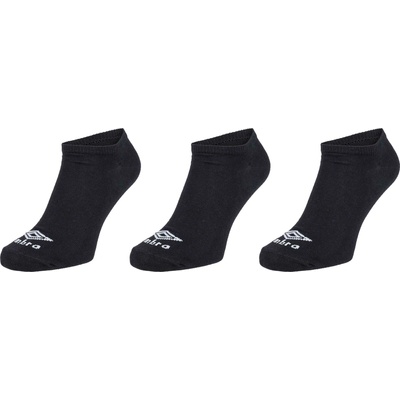 Umbro NO SHOW LINER SOCK 3 PACK čierna biela