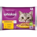 Whiskas Cat hydinový výber Kuracie Kačacie Morčacie v želé 4 x 85 g