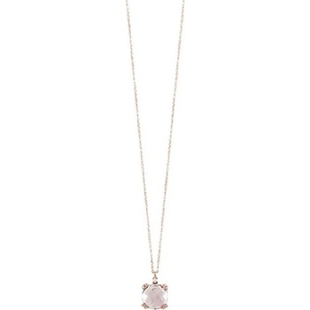 Bliss Златно дамско колие с диаманти и кварц Bliss 20092986 (20092986)