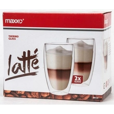 MAXXO Pohár dvojstenný Latté 2 x 380 ml
