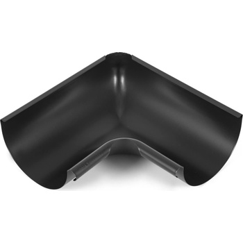 Evromat Roh vnútorný pre odkvapový žľab 250 mm pozink lak RAL 9005 čierny