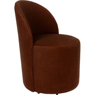 Zuiver Plush Hnědé sametové lounge