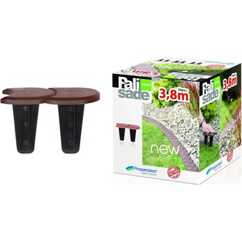 Palisáda záhradná 383,4cm hnedá