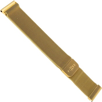 FIXED Sieťovaný nerezový remienok Mesh Strap so šírkou 22 mm pre smartwatch zlatý FIXMEST-22MM-GD