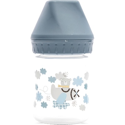 Lorelli Бебешко шише с широко гърло Lorelli My Friend - 125 ml, Cameo Blue (10200850004)