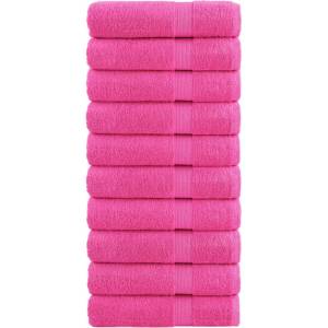 vidaXL Премиум кърпи за баня SOLUND 10 бр розови 70x140 см 600 gsm (137526)