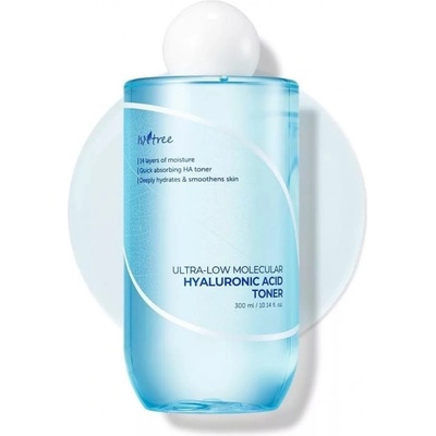 ISNTREE Hyaluronic Acid Ultra-Low Molecular Hyaluronic Acid Toner почистваща емулсия 300ml