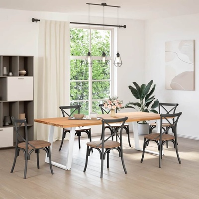 Omaxi 314536 Nohy k jídelnímu stolu ve tvaru U 2 ks bílé 70 x 72-73 cm ocel