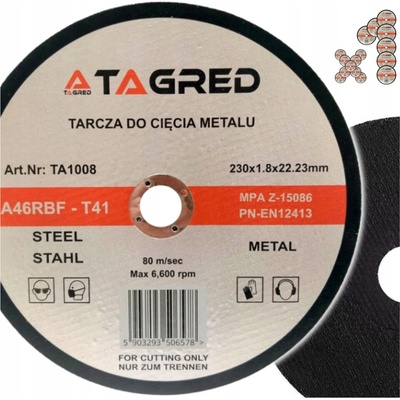 Tagred Kotúč na rezanie 230 x 22,2 x 1,8 mm TA1008
