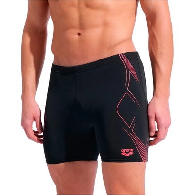 arena Мъжки бански слипове Arena Graphic Swim Mid Jammer Swim brief - Black / Bright Coral - размер 7 (DE) (050-2235-0315)