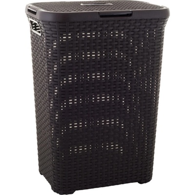 Curver Rattan 60 l tmavý