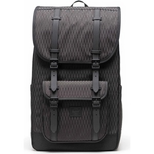 Herschel Дневна раница Herschel Little America Backpack Daypack - Black diamond / Black - размер One Size (502-7847-3411)