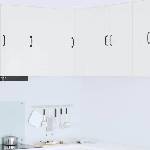 vidaXL Стенно ъглово шкафче PORTO Бял гланц 57 x 57 x 80 см (885429)