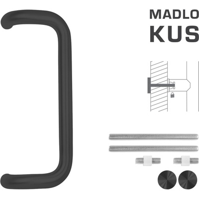FT - MADLO kód K38 Ø 32 mm UN ks Rozteč madla: 350 mm, Dĺžka: 382 mm, Rozmer profilu madla: Ø 32 mm