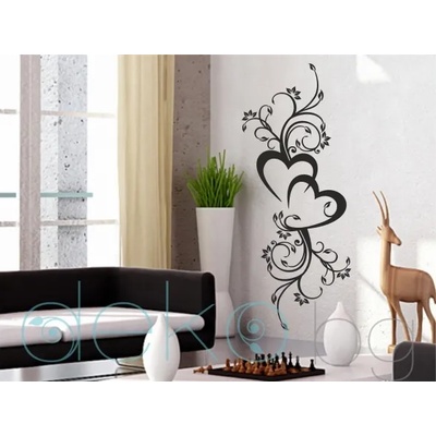 Флорална композиция със сърца (3158)