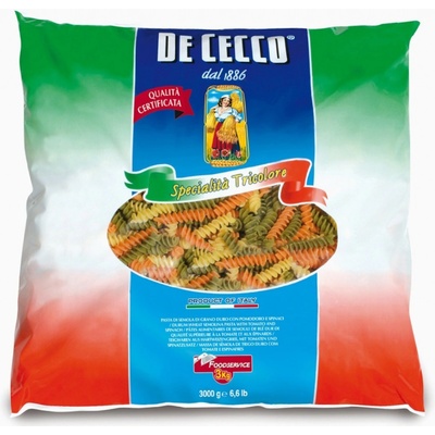 De Cecco Fusilli TRICOLORE 3 kg