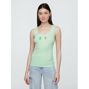 GAP Ребрест потник с лого на GAP GAP | Zelen | ЖЕНИ | XXS