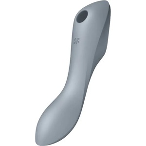 Satisfyer Curvy Trinity 3 - вибратор с въздушни вълни 2в1 - сив