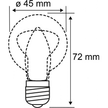 Paulmann LED žiarovka E27 5W kvapka 2 700K číra 28633