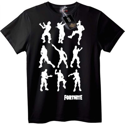 NOONEBRAND Тениска Fortnite емоции - L, White
