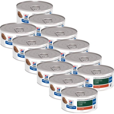 Hill's Hill s Prescription Diet m/d Хранене при диабет консерви за котки 12 x 156 г