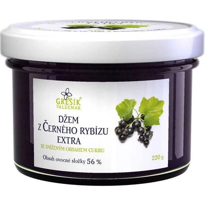 Valdemar Grešík Džem z černého rybízu 220g