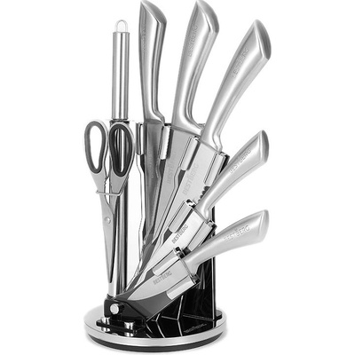 BestBerg 8 dílná sada nožů s otočným stojánkem BBK 8SI stříbrná – Zbozi.Blesk.cz