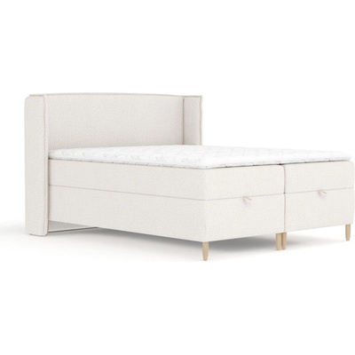 Maison de Reve Кремаво боксспринг легло с място за съхранение 200x200 cm Monpelli - Maison de Rêve (MONPELLI200_MDR_P0_ALT01_M3_ALT01_T16_L26)