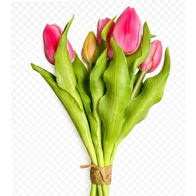 Umelá kytica tulipány ružové 30 cm