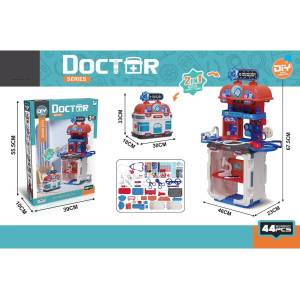 Armtoys ДЕТСКА ГОЛЯМА ДОКТОРСКА СТАНЦИЯ С АКСЕСОАРИ 44 ЧАСТИ - armtoys