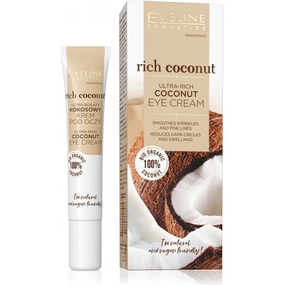 Eveline Cosmetics Rich Coconut Ultra kokosový oční krém 20 ml