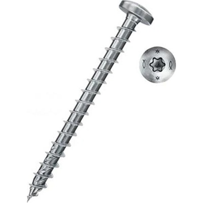 Fischer 670435 - Vrut univerzální do dřeva pr. 5 x 20 mm celý závit, půlkulatá hlava TX 20, FPF II PTF - bílý zinek – Zbozi.Blesk.cz