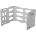 Lanberg Аксесоар Lanberg Folding Bracket, wall-mount 19" 6U 497x400/240, Grey (FB01-5406-10S)