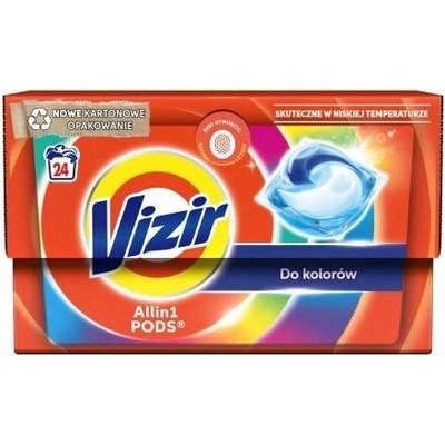 Vizir ALL-in-1 PODS Kapsle na barevné prádlo 24 PD