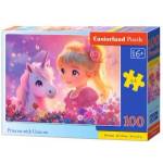 Castorland 100-piece Princess with Unicorn Puzzle B-111299